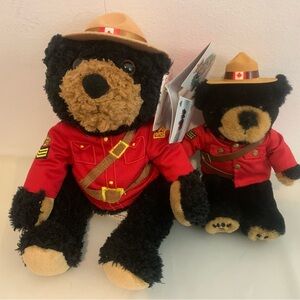 Mountie Bear Plush Set